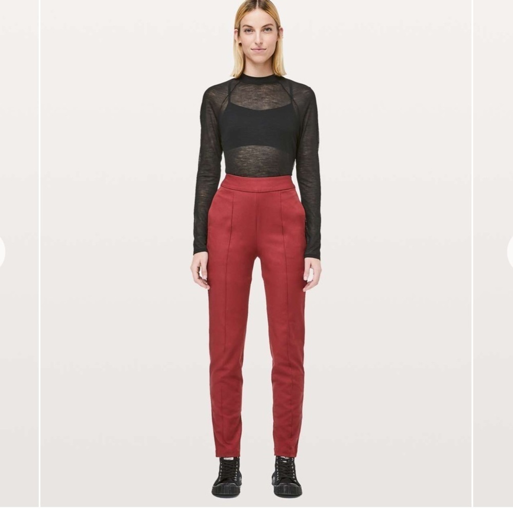 Lululemon Nai Trouser the lab size 8 in zesty auburn